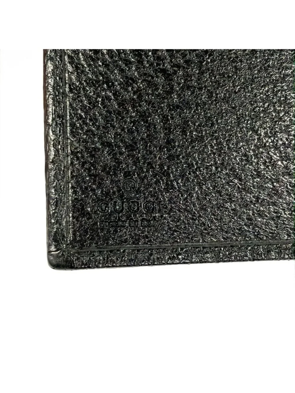 Gucci Agenda GG Pattern Black Leather